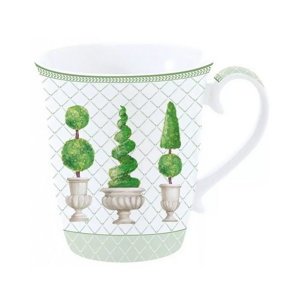 Ил-135427 Кружка фарфоровая 275 мл TOPIARY в цветной коробке 1171 TOPY