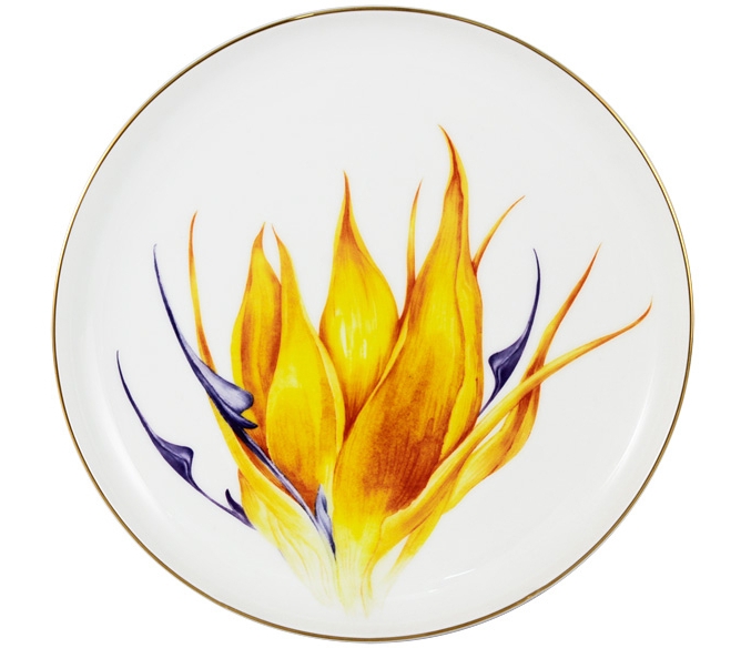 Р-2021/12 Тарелка 19см "Strelitzia" в подарочной упаковке. AL-604S-E11