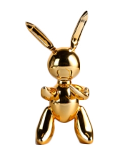 Ри-49/287 Статуэтка "Кролик робот" в золотом цвете 27.5*12 XSY09101-7