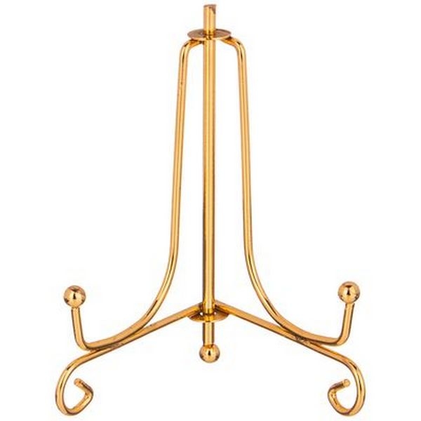 Рос 244-115/1 ПОДСТАВКА ДЛЯ ТАРЕЛОК  ШТ. 10*6 СМ. ВЫСОТА=10 СМ. ЦВЕТ - ЗОЛОТО