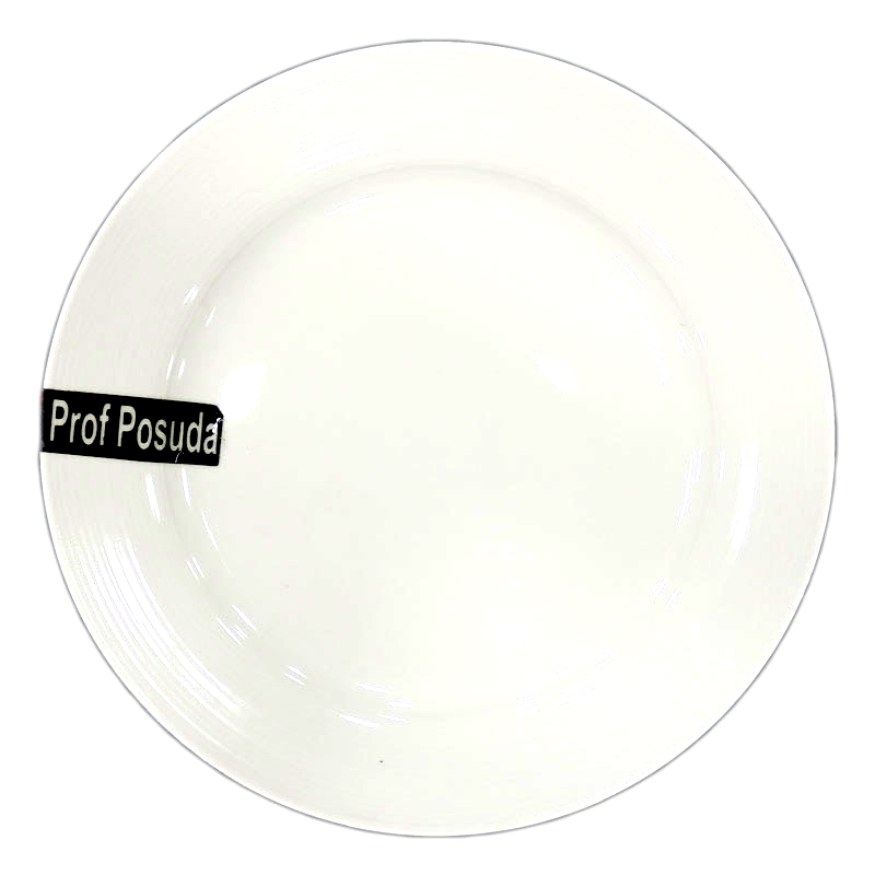 PD1338/Тарелка c окантовкой "11"  27,5см (тарелки круглые штучные фарфоровые белые)