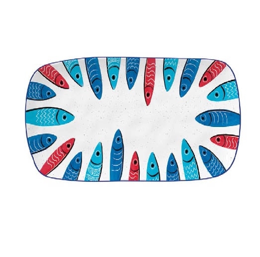 Ил-136974 Блюдо фарфоровое 40*17,5см "SARDINE'S" 1989 SARD