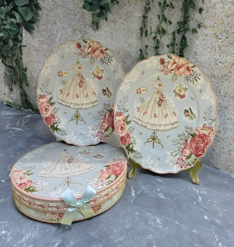 Ри-60/6 Набор тарелок из 2х шт 10,5 "Свадебные розы"LC041/222