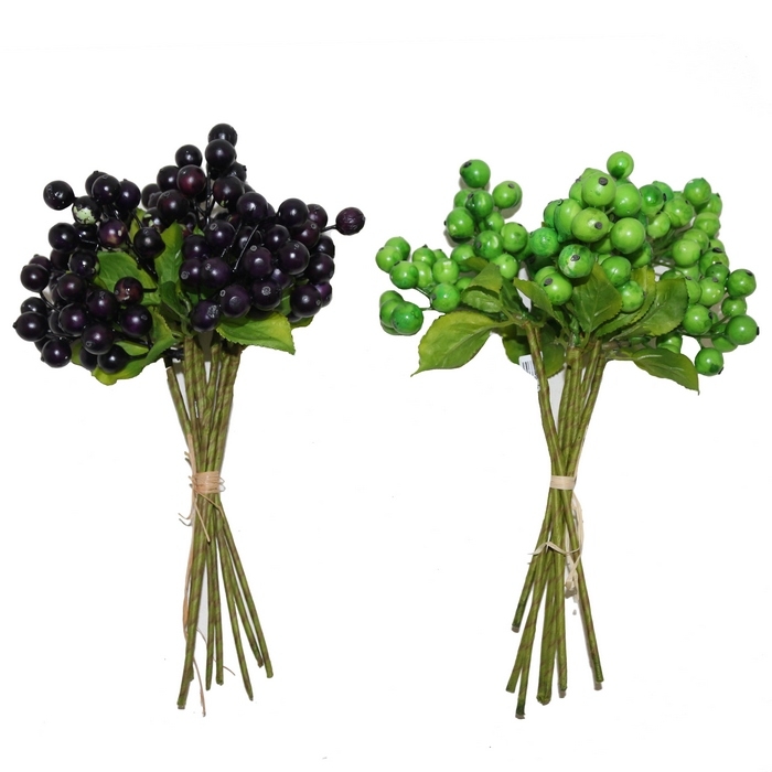 ри-42/75 Искусственная ветка ГРОЗДЬ ВИНОГРАДА H000040