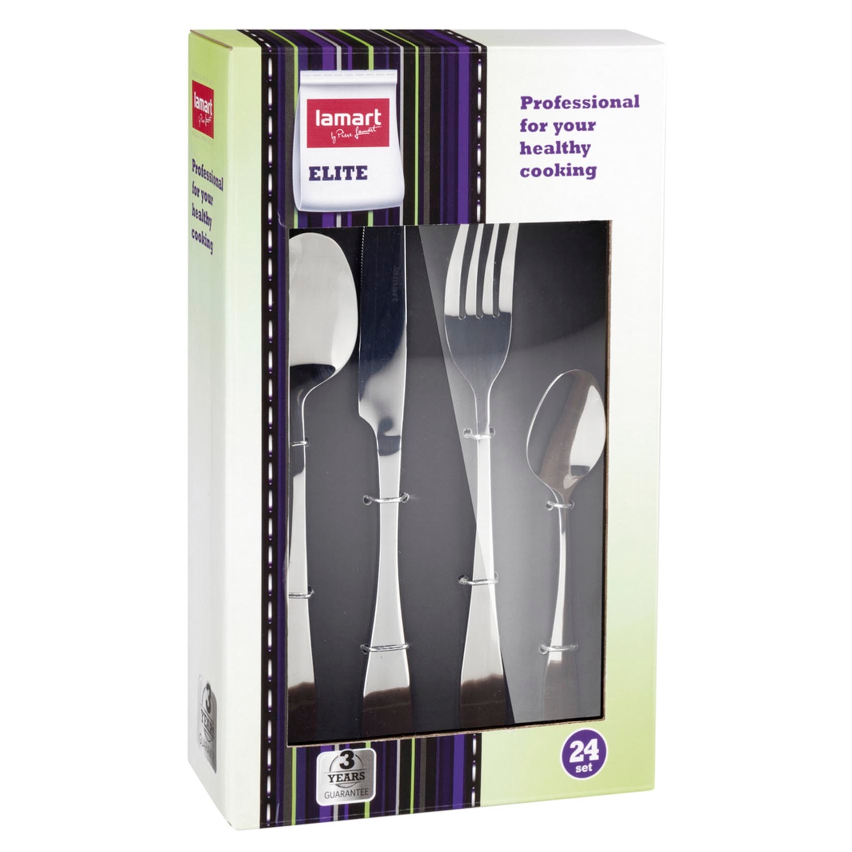 LT 5004 Комплект столовых принадлежностей нержавеющая сталь18/10 24пр Lamart