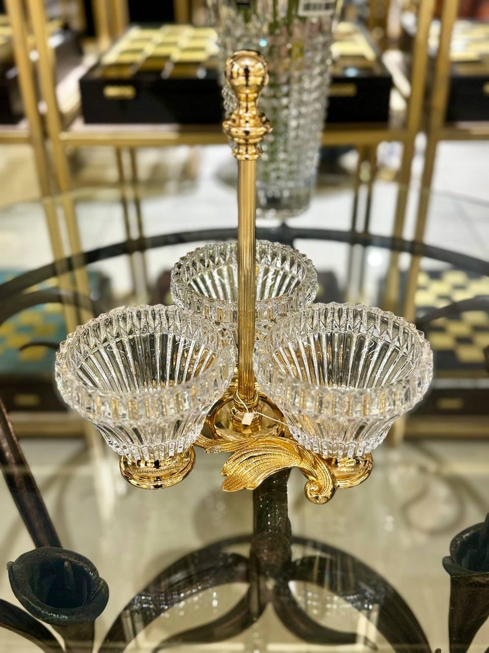 Им-11 Набор конфетниц на подставке 12*25*30см RGK00022