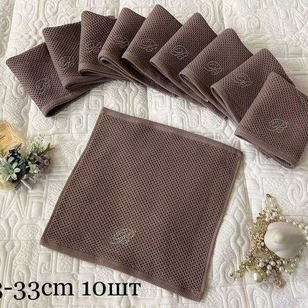 КПГ-417/кор Набор салфеток вафельных Blumarine 33*33 см 10 шт коричневый 100% Хлопок
