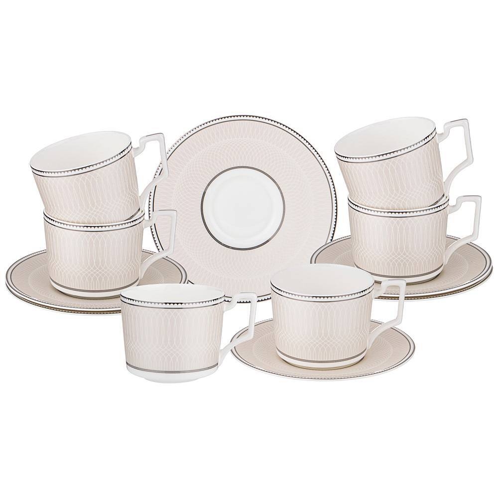 Рос 440-250 ЧАЙНЫЙ НАБОР LEFARD "INFINITY" НА 6 ПЕРСОН 12 ПР.  250 МЛ