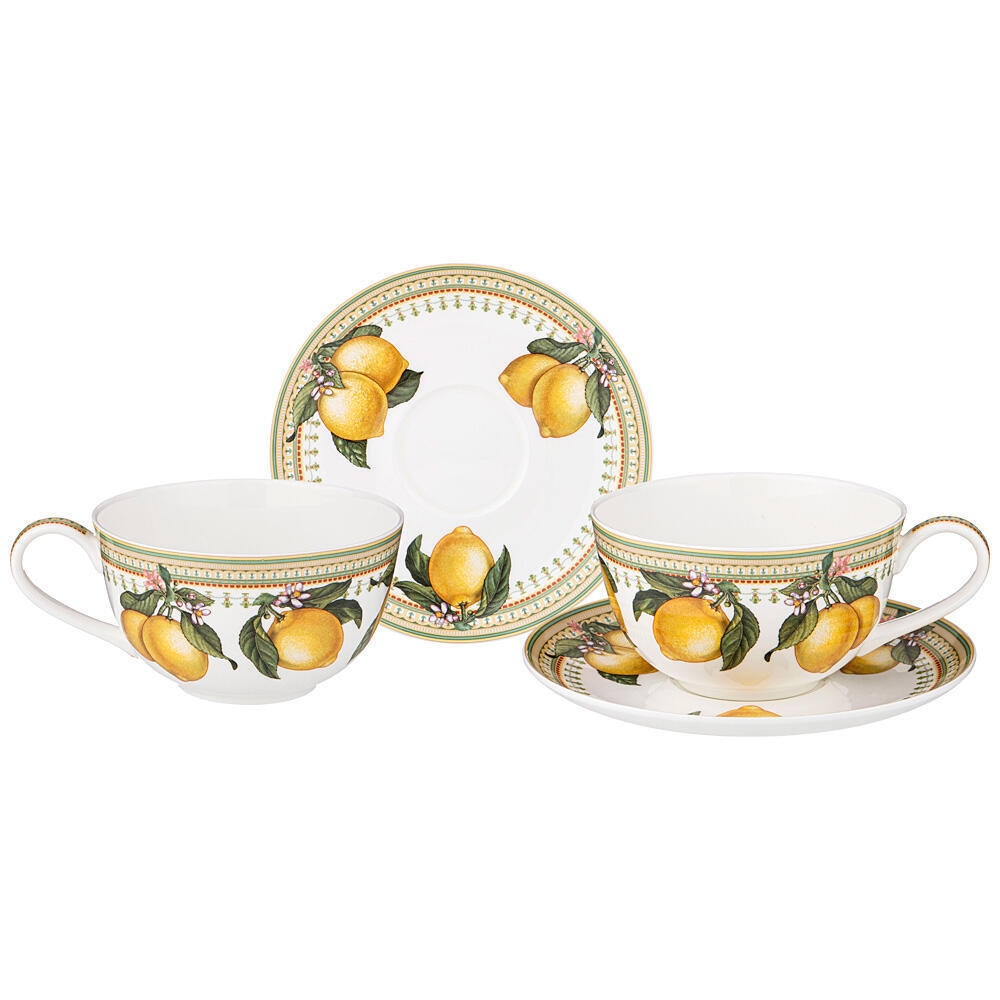 Рос 86-2464 ЧАЙНЫЙ НАБОР LEFARD "ЛИМОНЫ" НА 2 ПЕР. 4 ПР. 300 МЛ