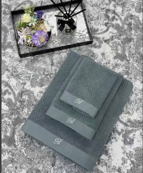 КПГ-530/сер Набор полотенец Blumarine 70*140-1шт/35*75- 1шт/32*33