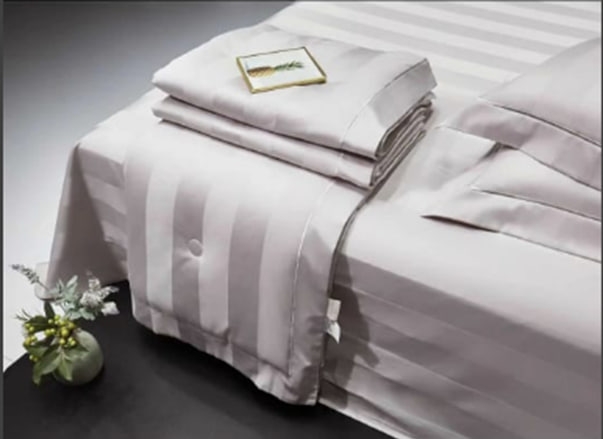 КПГ-501/Беж Постельное белье Blumarin с одеялом Евро 200*230-1/ 250*250-1/ 50*70-2 100%люкс сатин бежевый