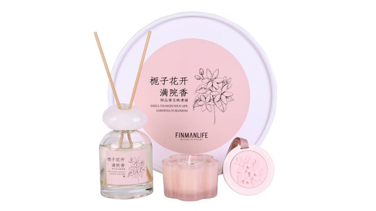 Ри-60/61 Подарочный арома набор  розовый(FMTH-6005A)