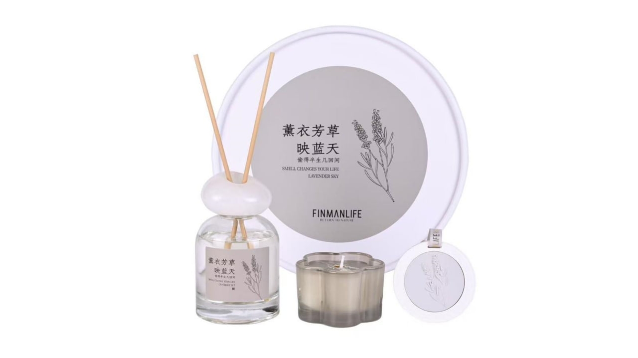 Ри-60/64 Подарочный арома набор серый (FMTH-6005D)