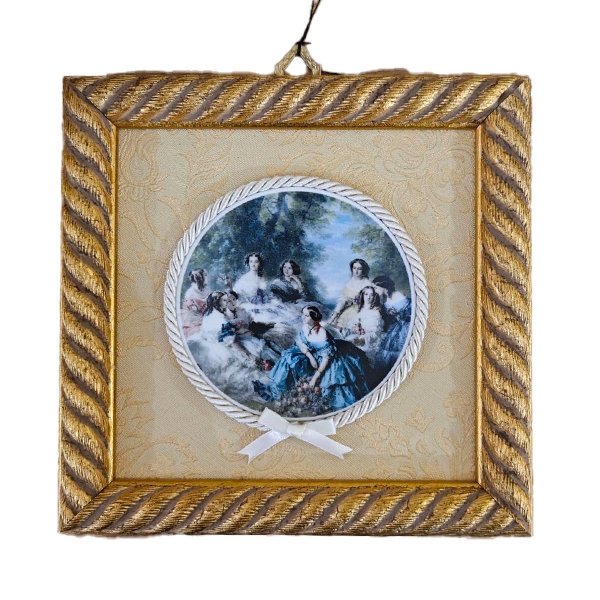 Ак-2020 Панно настенное с фарфоровой тарелкой 19,5*19,5см ARTE CA.SA.