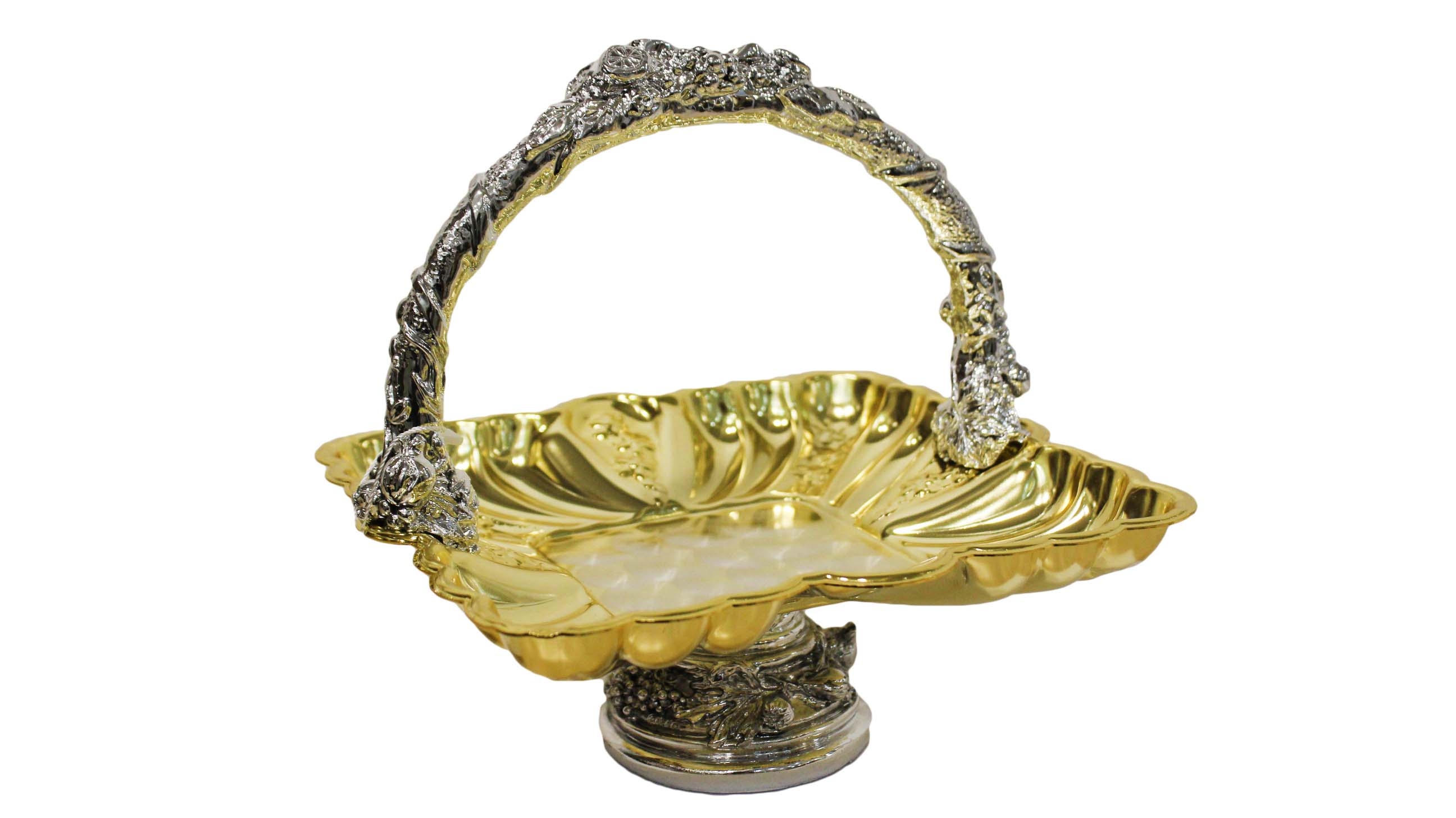 Иг-6079506 Ваза с отделкой под золото  Chinelli (вазы вазочка вазочки металлческие)