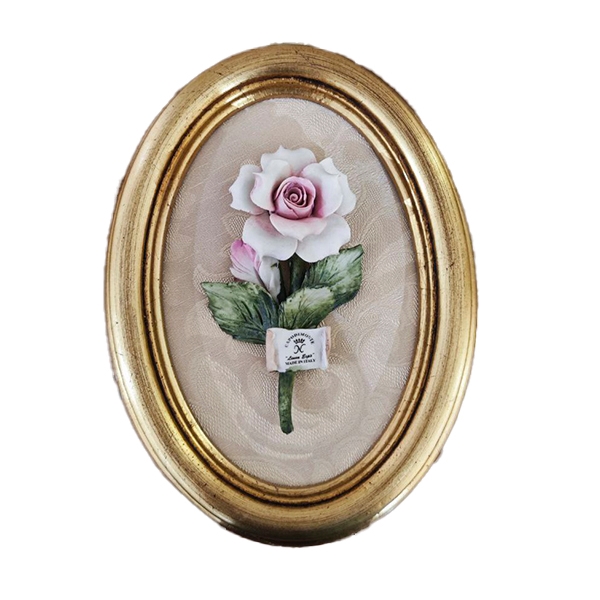 Ак-1332 Панно настенное 13*18см овальное в золотой рамке ARTE CA.SA.