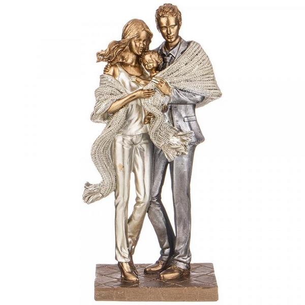 Рос 162-972 СТАТУЭТКА "СЕМЬЯ" 12,5*8,5*26 СМ. СЕРИЯ "ФЬЮЖН"