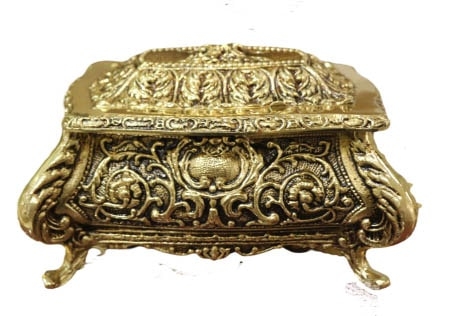 Гв-1350 Шкатулка для драгоценностей размер 11*21 см бронза в подарочном футляре Virtus