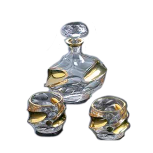 Ис-73165/P Набор для виски графин + 6 стаканов серебро 7пр SAME