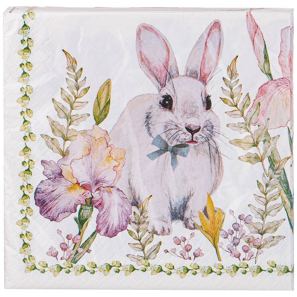 Рос 588-025 САЛФЕТКИ БУМАЖНЫЕ LEFARD ИРИСЫ 33*33СМ, 3СЛОЯ, 20ШТ