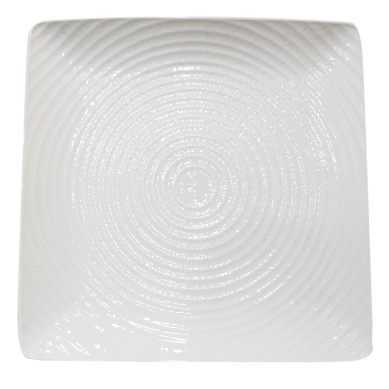 Цк-417 Тарелка квадратная 12" HS109140 (тарелки квадратные штучные фарфоровые белые)