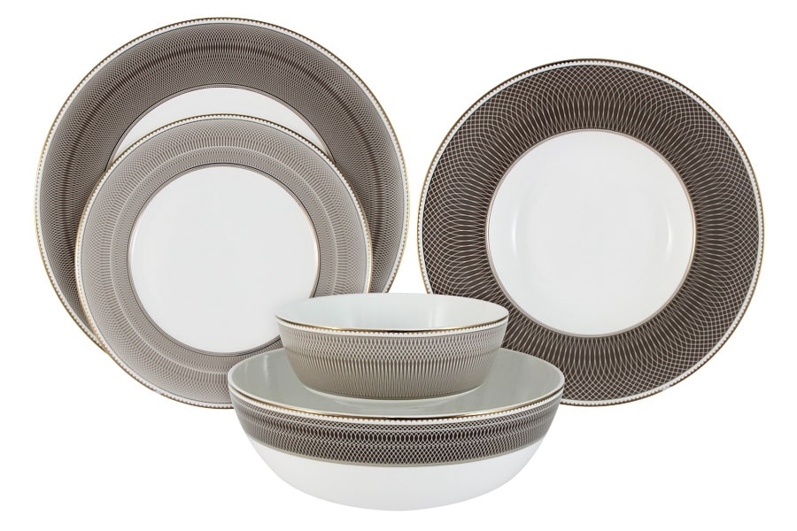 Р-2022/78 Обеденный сервиз "Мокко" 21 предмет на 6 персон NG-I150905A-21D-AL