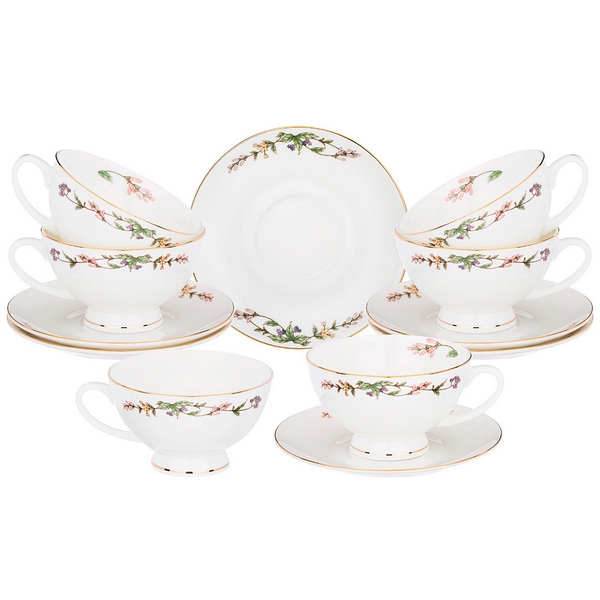 Рос 440-264 ЧАЙНЫЙ НАБОР LEFARD "АНГЛИЙСКИЙ САД" НА 6 ПЕР. 12 ПР. 250 МЛ