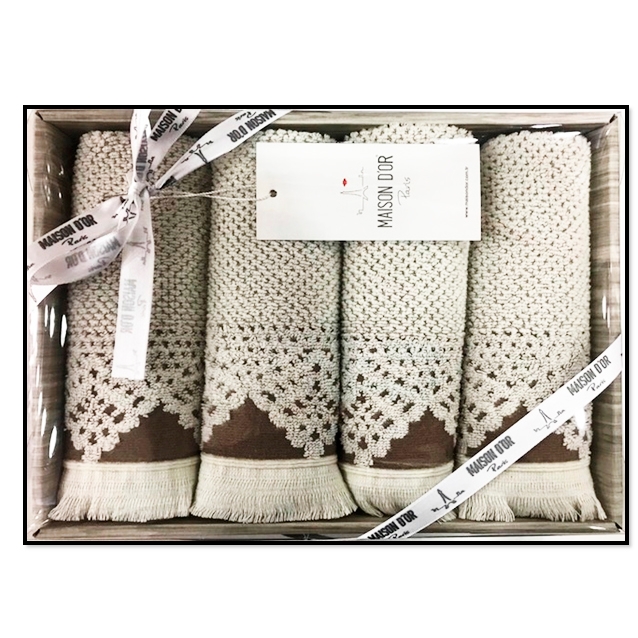 MD-294 Набор салфеток из 4-х шт JAQUARD NATURAL 40*60  Maison D'or  к-т