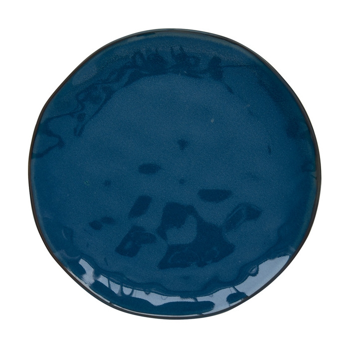 Р-2023/18 Тарелка закусочная 21см (синий) "Interiors" без инд.упаковки EL-R2012/INTB