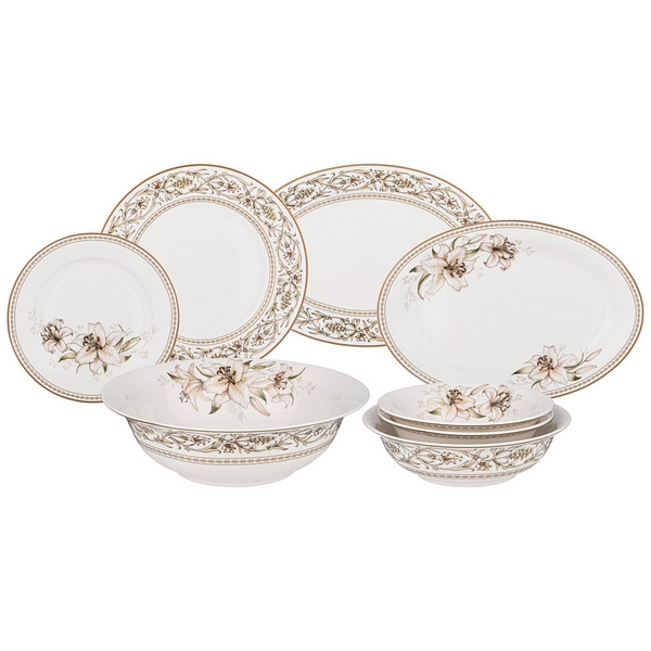 Рос 590-273 СЕРВИЗ СТОЛОВЫЙ LEFARD "LILIES" НА 6 ПЕР. 23 ПР