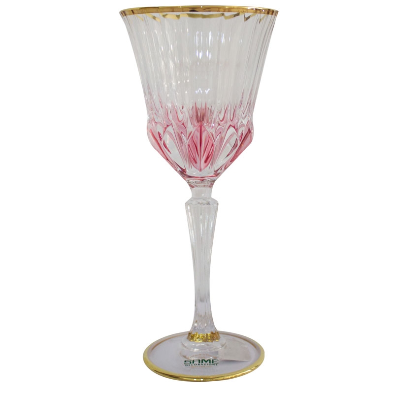 Ис-2205L/р Набор из 6 бокалов на ножке розово-золотые хрусталь SAME (бокал бокалы фужер фужеры хрустальные набор фужеров)
