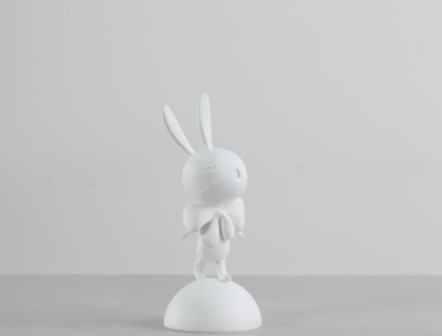Ри-49/259 Статуэтка "Кролик" в белом цвете 9.2*9.2*21 XSY210422-2