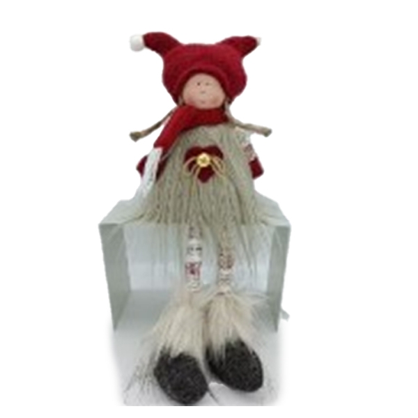 Ри-Нг-563 Декоративная мягкая игрушка "Девочка" HS-230448