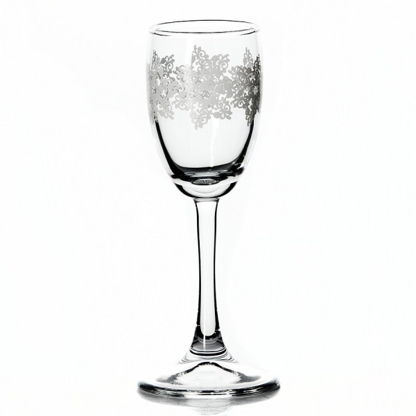 440043-Р Бокал ИМПЕРИАЛ ПЛЮС УОРКШОП БЕЛЫЙ БАРОККО объем: 73мл из 3шт