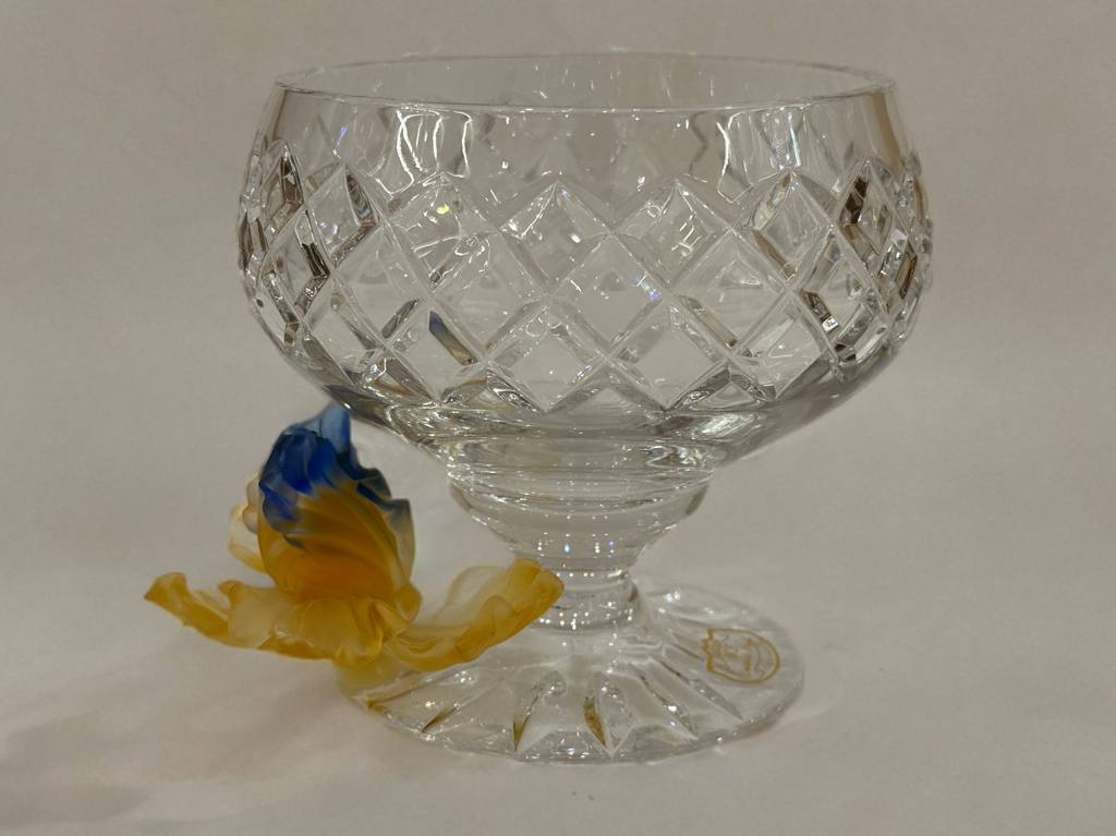 MF7503/1/205R Франция,Ваза на ножке Хрусталь13см