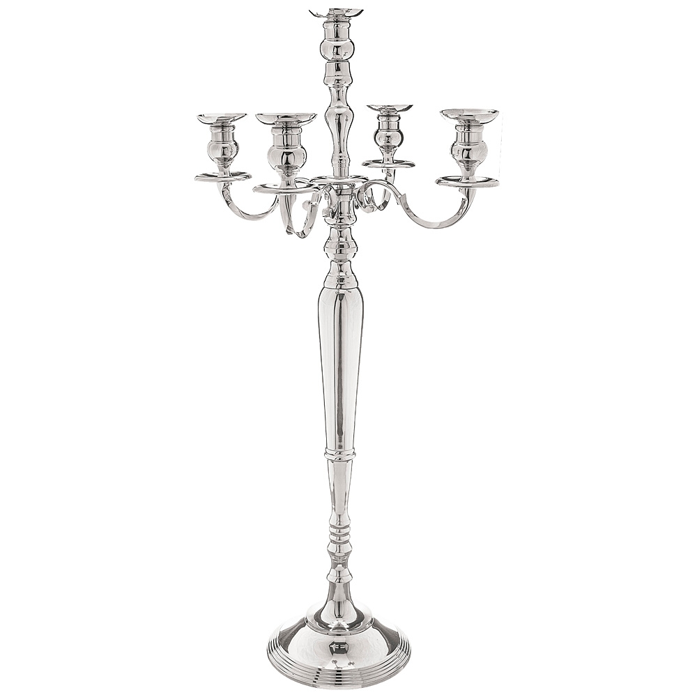 Рос 726-125 ПОДСВЕЧНИК НА 5 СВЕЧЕЙ. ВЫСОТА=100 СМ. (ПОДСВЕЧНИКИ АЛЮМИНИЕВЫЕ)