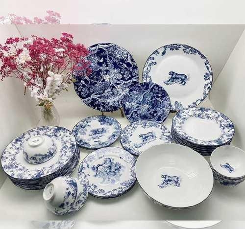 ГК-75/с Люкс.Китай.Столовый сервиз DIOR на 6 пер 32 пр