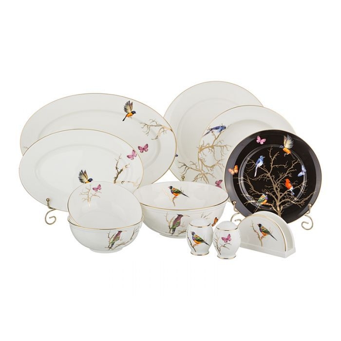Рос 264-652 СТОЛОВЫЙ СЕРВИЗ НА 6 ПЕРСОН 26 ПР (СТОЛОВЫЕ СЕРВИЗЫ ФАРФОРОВАЯ ПОСУДА БЕЛАЯ С ПТИЧКАМИ)