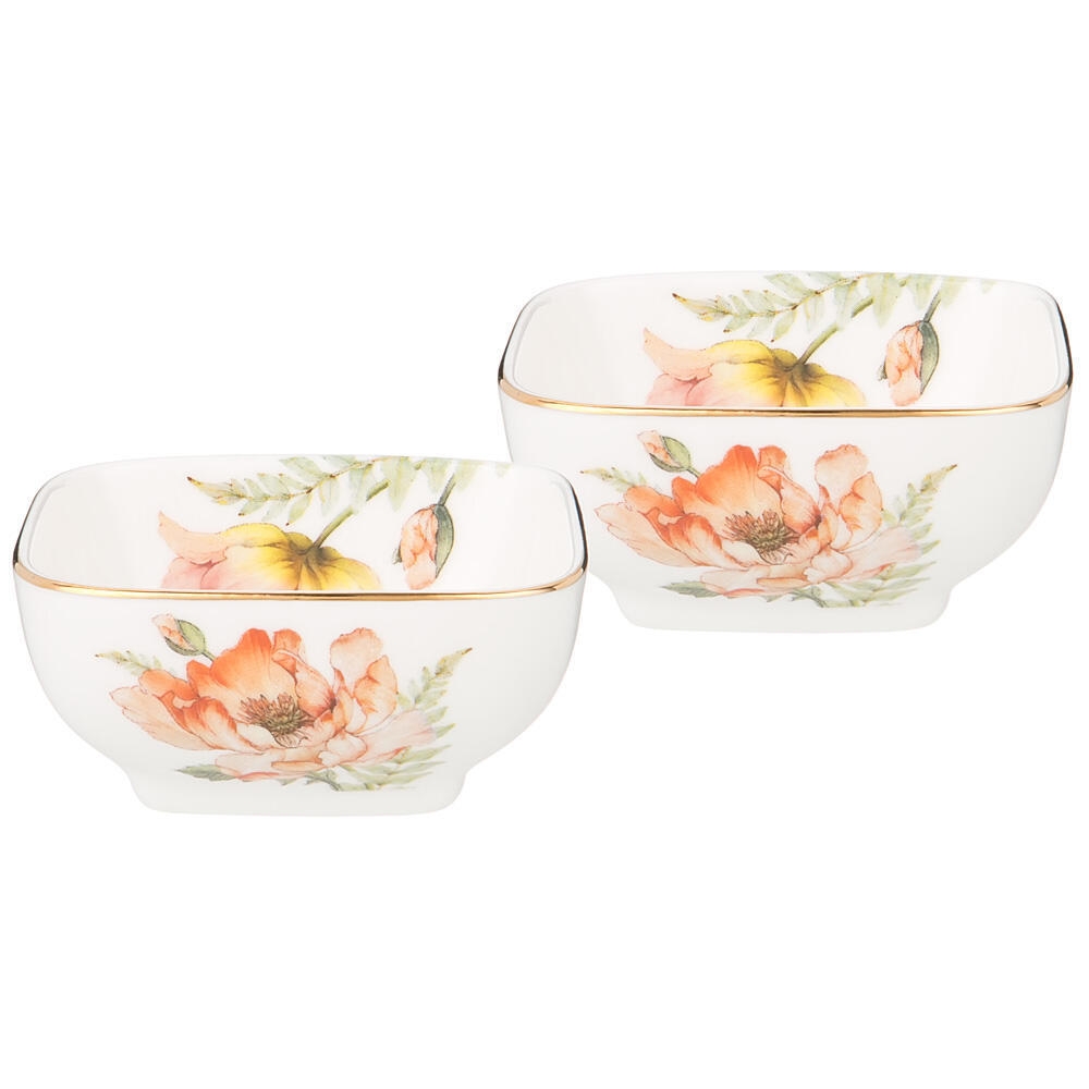 Рос 590-426 НАБОР САЛАТНИКОВ КВАДРАТНЫХ LEFARD "SENSE" 2 ШТ. 8*4СМ 100МЛ