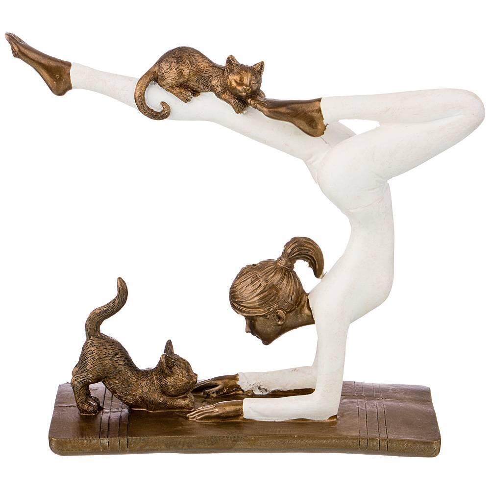 Рос 162-696 СТАТУЭТКА "ЙОГА" СЕРИЯ "ФЬЮЖН" 18,5*6,5*15 СМ