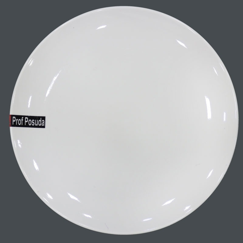 PD005 Тарелка круглая из фарфора №9   23 см (тарелки круглые штучные фарфоровые белые)