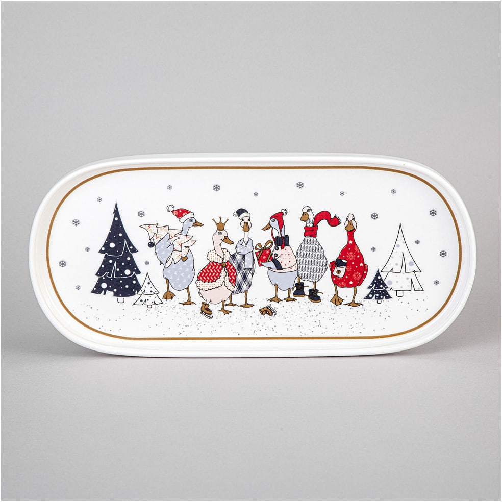 Рос 425-134 БЛЮДО ОВАЛЬНОЕ LEFARD "FAMILY CHRISTMAS" 25,5 СМ