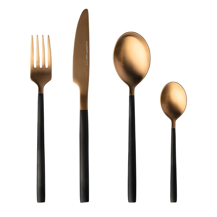 1204051 Набор столовых приборов Gem Black 4 пр. BergHOFF
