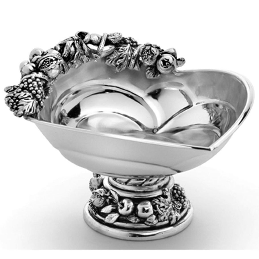 Иг-2077106 Конфетница на ножке в серебре 13см Chinelli