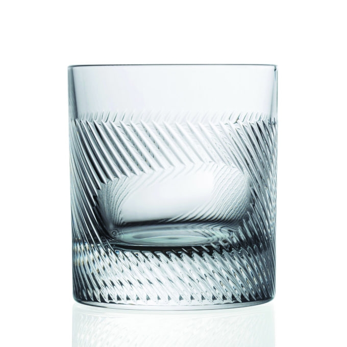 RCR-94 Набор граненных резных стеклянных стаканов IMPRINT из 2 штук  27560020006