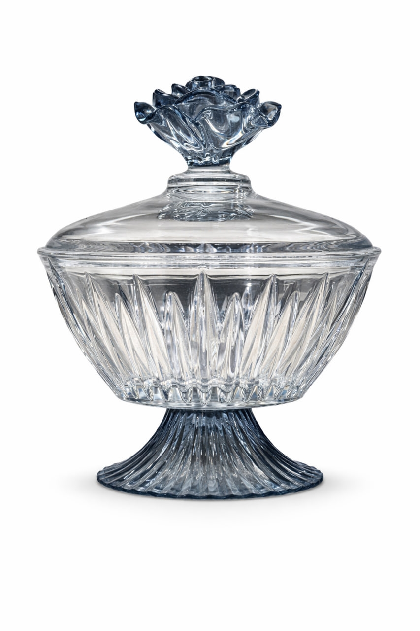 CR-13/син Италия.Ваза Хрусталь MILANO-20