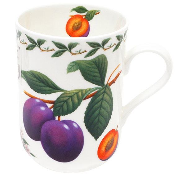 Р-2020/79 Кружка 0.3л "Слива" в подарочной упаковке. MW637-PB8004 (кружки фарфоровые сливы)