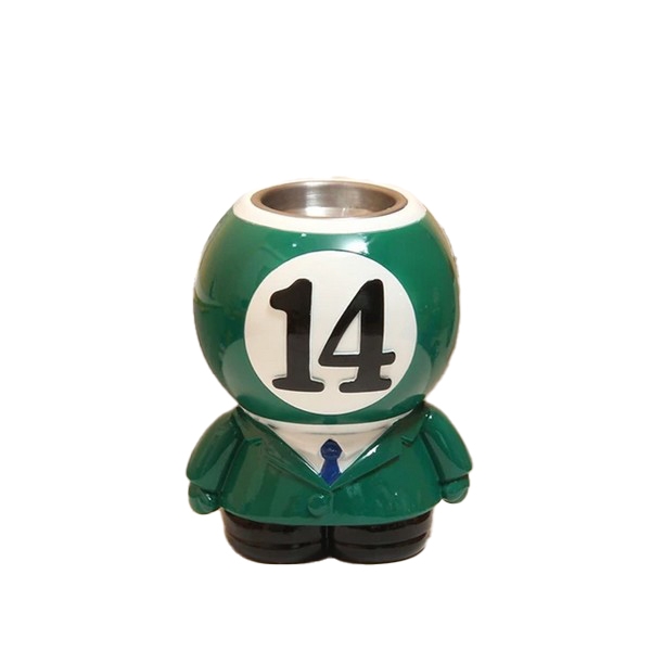 Ри-49/632 Пепельница бильярдный шар зеленая BN-86-14