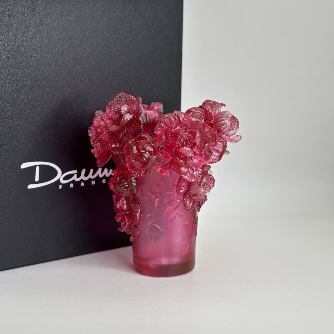 ГК-69 Люкс.Китай,Ваза 22 см Пионы бордо