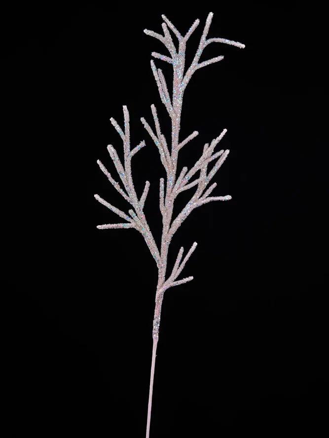 РТР 86751 ПРЕМИУМ ВЕТОЧКА КОРАЛЛА БЕЖЕВАЯ С ЦВЕТНЫМ ГЛИТТЕРОМ И СТЕКЛЯРУСОМ 76 СМ